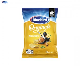 Bluebird 蓝鸟 原切薯片 鸡肉味 40克 Bluebird 蓝鸟 原切薯片 鸡肉味 40克